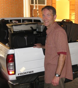 Rick Smith with supplies in 2008